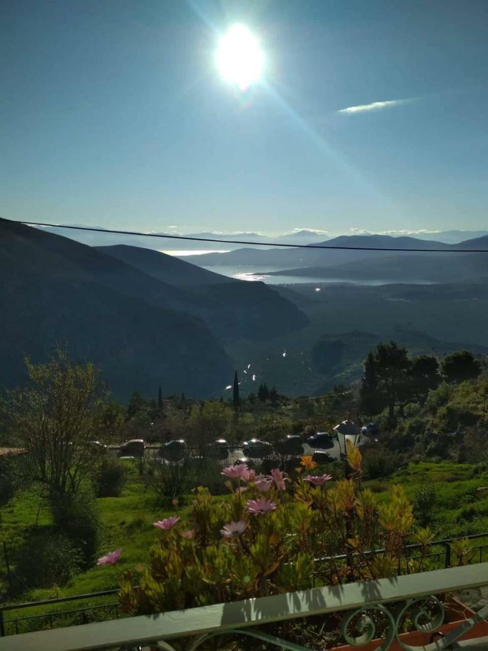 Sun View Guesthouse Delphi Exterior foto